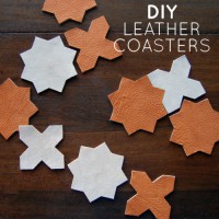 DIY Leather Coasters