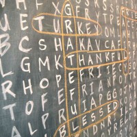 How-To: Thanksgiving Chalkboard Crossword Puzzle