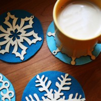 Flashback: Snowflake Coasters