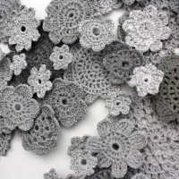 Crocheted Flowers Installation