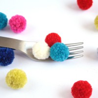 How-To: Make Pom Poms with a Fork