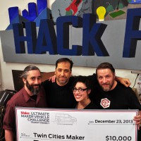 Presenting Twin Cities Maker with a K Check for their Hackmobile