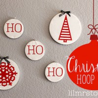 How-To: Christmas Embroidery Hoop Art