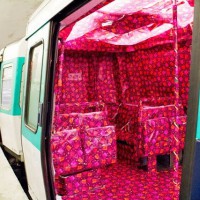 Gift Wrapped Subway Car