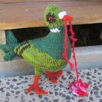 Knitted Zombie Pigeon