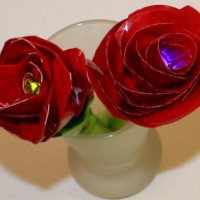 Make a Duct Tape Electric Rose