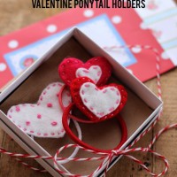 How-To: Felt Heart Ponytail Holders