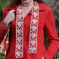 Flashback: Crochet Heart Scarf