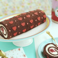 Recipe: Heart-Patterned Cake Roll