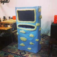 An Arcade Cabinet Made From Felted Wool