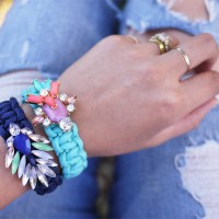DIY Jeweled Paracord Bracelet