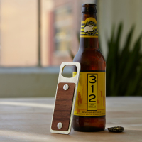 CNC Bottle Opener in Wood and Aluminum