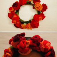 Knit Flower Crown