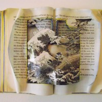 Altered Book Sculptural Wall Hangings