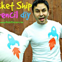 How-To: Rocket Ship T-Shirt Stencil