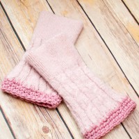 How-To: Upcycled Sweater Wrist Warmers with Crocheted Trim