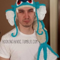 Crocheted Gyarados Hat