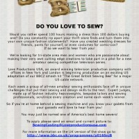 The US Version of The Great British Sewing Bee is Casting!