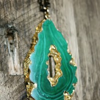 How-To: Gilded Geode Necklace