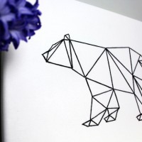 How-To: Geometric Bear String Art