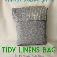 How-To: Tidy Storage Bag for Linens