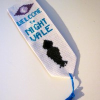 Cross-Stitched Welcome To Night Vale Bookmarks