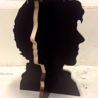 Sherlock And Watson Silhouette Stool