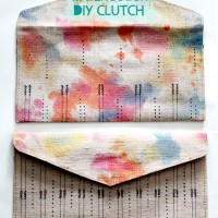 How-To: Watercolor Clutch