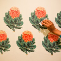 How-To: Vintage Wallpaper-Inspired Botanical Wall Decals