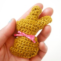 Free Chocolate Easter Bunny Mini-Plush Crochet Pattern