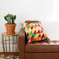 How-To: Geometric Wool Felt Pillow