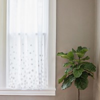 How-To: Simple White Dot Curtains