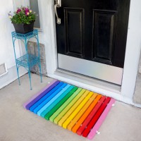 How-To: DIY Rainbow Doormat