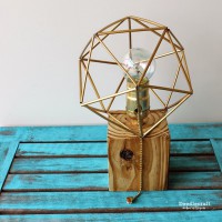 How-To: Reclaimed Wood Lamp with Himmeli Shade