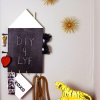 How-To: Modern Home Chalkboard Organizer