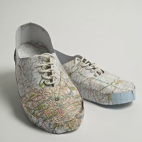 Shoes Crafted from Maps