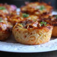 Spaghetti Pie Muffins Recipe