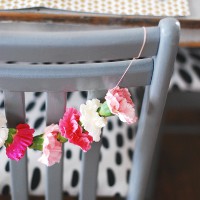 How-To: DIY Carnation Chair Garland