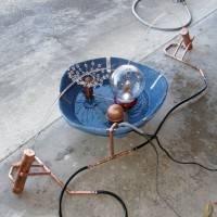 Laminar Water Jets from Copper Pipe, Scotchbrite, and Drinking Straws
