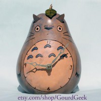 Totoro Gourd Clock