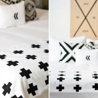 How-To: Hand-printed Geometric Throw Blanket