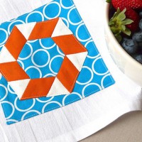 How-To: Pool Party Tea Towel English Paper Piecing Pattern