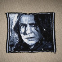 Photorealistic Crocheted Harry Potter Cushion