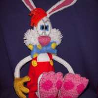 Knitted Roger Rabbit Doll