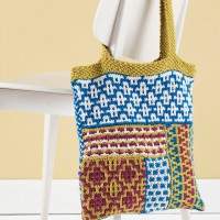 Knitting Pattern: Slip Stitch Mosaic Tote