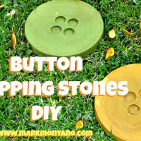 Crafty Garden: Button Stepping Stones