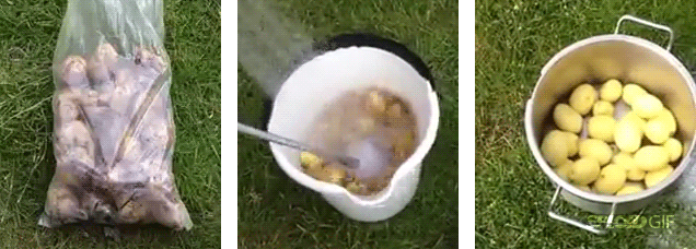 How-To: Peel A Bucket of Potatoes in Seconds