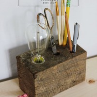 How-To: Wooden Organizer Desk Lamp