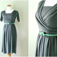 Summer Wardrobe: Two-Piece Knit Wrap Nursing Dress