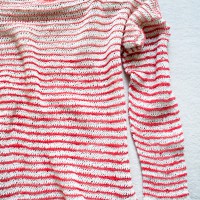 Summer Wardrobe: Knitted Striped Summer Shirt